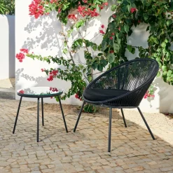 ACAPULCO Chaise Lounge Set De 2 Sable