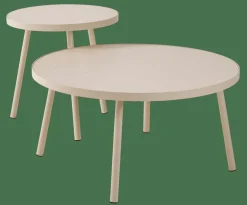 ALEXIS Table D'appoint Beige