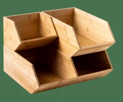 BAMBOO Organisateur Empilable Naturel