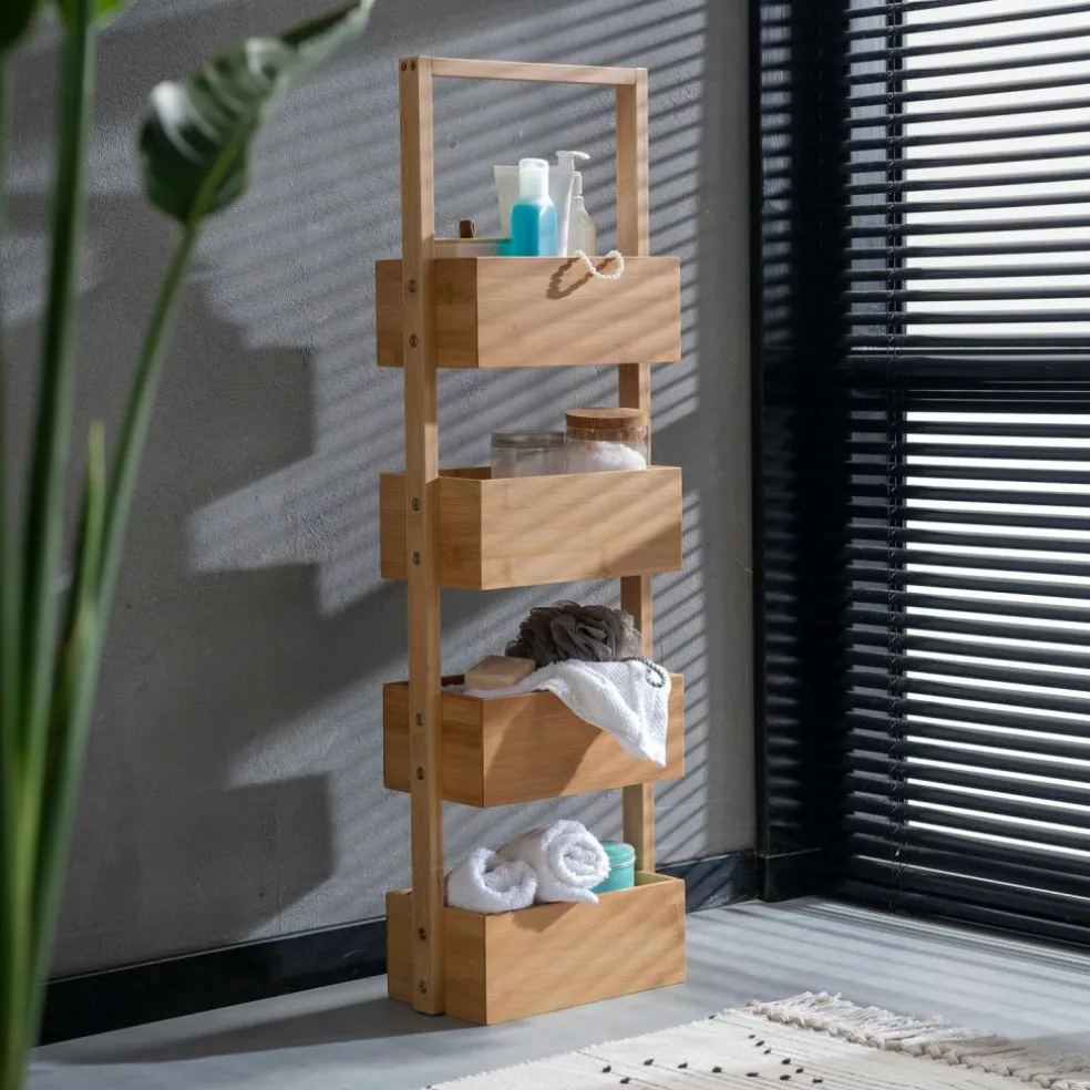 BAMBOO Étagère De Rangement XL Naturel