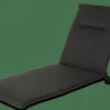 BAYA Coussin De Jardin Chaise Longue Noir