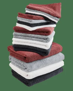 B-LUX Gants De Toilette Set De 2 Rouge