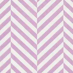 CHEVRON Set De 20 Serviettes Mauve