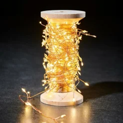 ELLI Guirlande Lumineuse Cluster 200 LED Cuivre