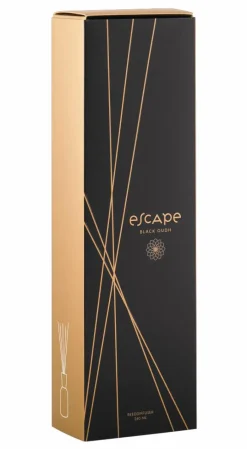 ESCAPE BLACK OUDH Bougies Chauffe-plat Parfumées Set De 9 Noir