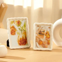 FLOWY Cadre Photo Doré