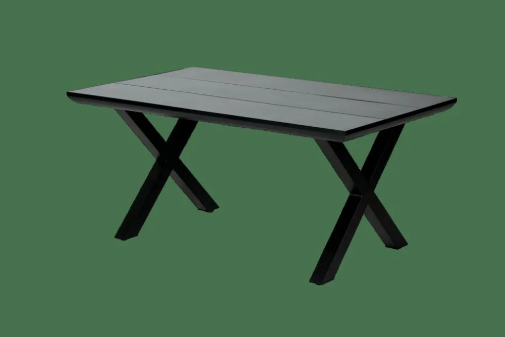 FORMAX Table De Jardin Avec Pieds X Noir