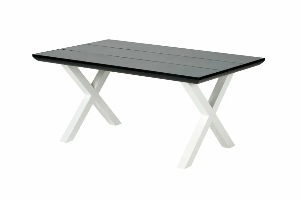 FORMAX Table De Jardin Avec Pieds X Noir/blanc