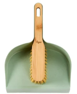 JASMIN Pelle Et Balayette Vert, Naturel