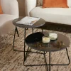 MARBO Table D'appoint Motif De Marbre