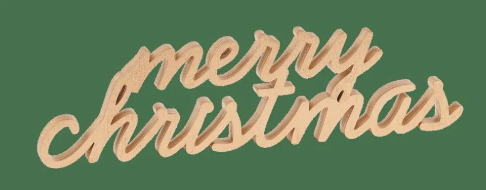 MERRY XMAS Décoration Doré