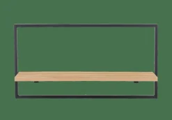 MIX&MATCH Étagère à Suspendre Noir, Naturel