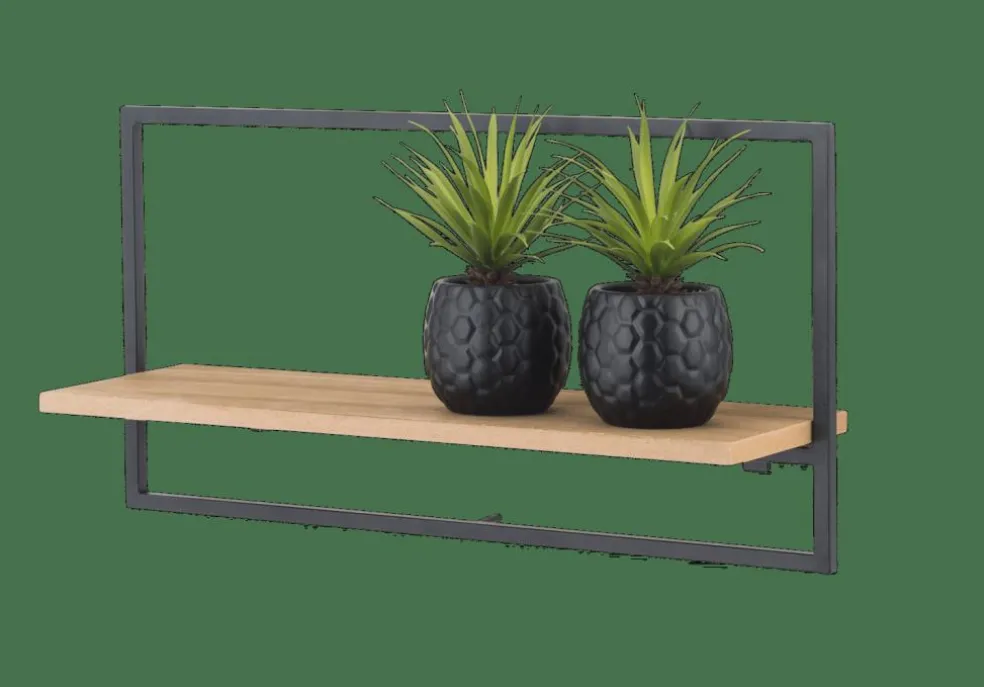 MIX&MATCH Étagère à Suspendre Noir, Naturel