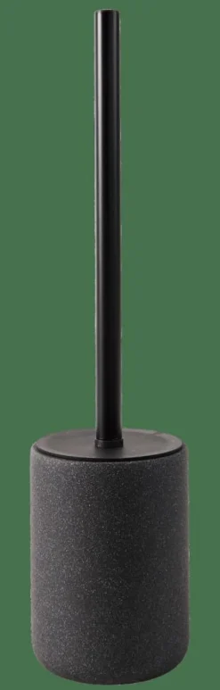 MOON Brosse WC Avec Support Noir, Gris Foncé