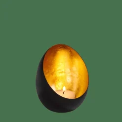 ORION Support Bougie Chauffe-plat Noir