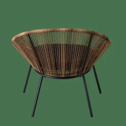 PAPAYO Chaise Lounge Avec Coussin Naturel