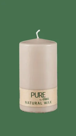 PURE Bougie Cylindrique Gris