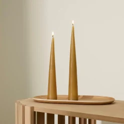 PYRAMID Bougie Blanc Cassé