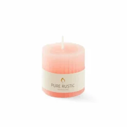 RUSTIC Bougie Côtelée Mauve