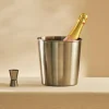 SHAKE & STIR Refroidisseur Vin Mousseux Argent, Inox