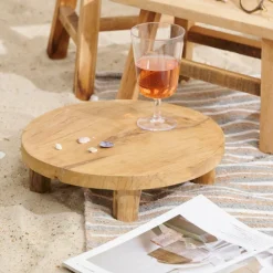 TEAK Support Sur Pied Naturel