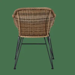 VIENNA Chaise De Salle à Manger Noir, Naturel